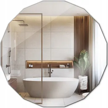 Zrcadlo Zrcadlo ve tvaru mnohoúhelníku Ozdobné závěsné zrcadlo do obývacího pokoje Kuchyně 60 cm