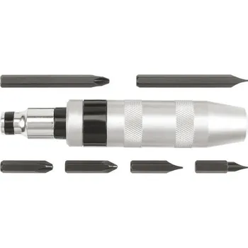 Sada nářadí Šroubovák rázový + bity 7 ks CrV