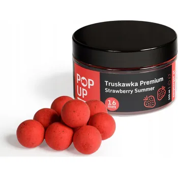 Boilies Plovoucí boilies POP UP 16mm Jahoda 125ml