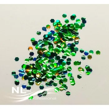 Přípravek na nehty NL nails professional GLITTER MIRROR tmavě zelená