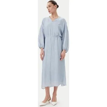 Dámské šaty Bruuns Bazaar Letní šaty Sinapsis Cata BBW4441 Modrá Loose Fit 44