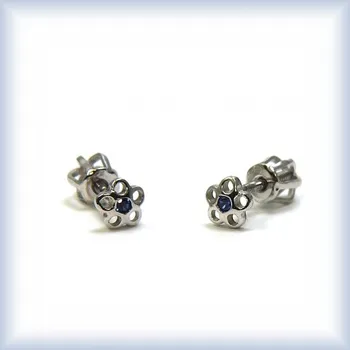 Náušnice bílé zlato