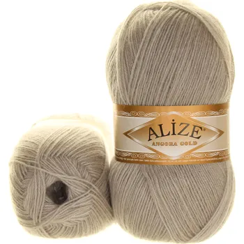Příze Alize Angora Gold 652 kouřově šedá