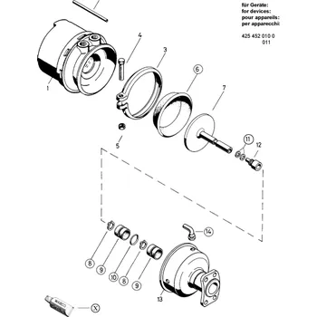 Kit: Diaphragm + Hose Coupling - 4254520002