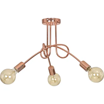 Moderní závěsné svítidlo Edison LOFT měděné 3x60W