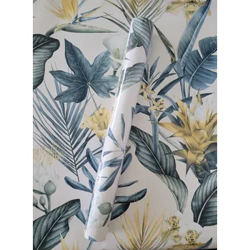 Tapeta Tapeta na zeď, 3D efekt, květiny, listy, rostliny, A91002