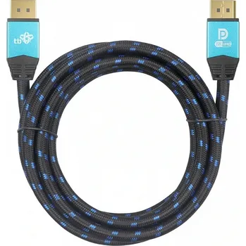 Video kabel TB TOUCH TB oplétaný kabel DisplayPort 2.1, 2m AKTBXVDMDP2120N