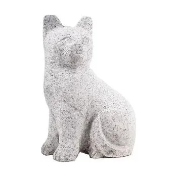 Zahradní dekorace Kamenná kočka sedící 30 cm