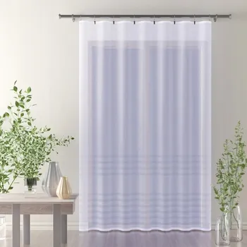 Obraz Záclona hladká markýza s síťkou a zlatým lamatexem Tirma 300 cm