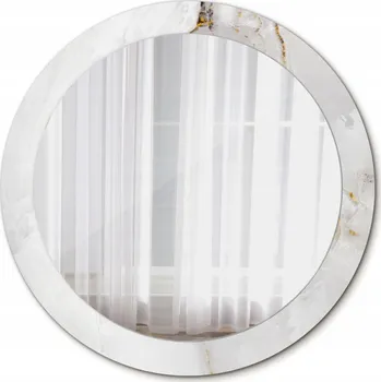 Zrcadlo Koupelnové zrcadlo s rámem Lesklý mramor 80 cm