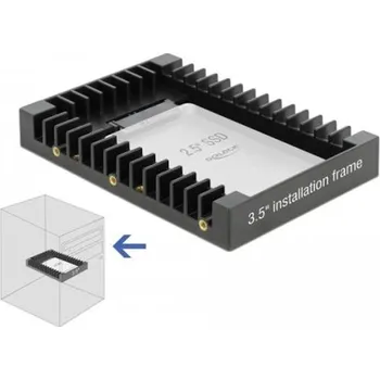 Delock 3.5” instalační rámeček SATA pro 2.5” černá 18364