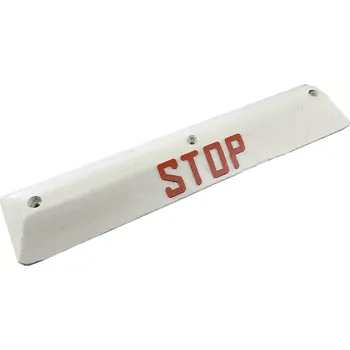parkovací zábrana Bílý plastový parkovací doraz FLOMA STOP - délka 90 cm, šířka 20 cm, výška 6,5 cm