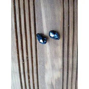 Materiál na výrobu šperku korálek broušený, tvar hruška modrá