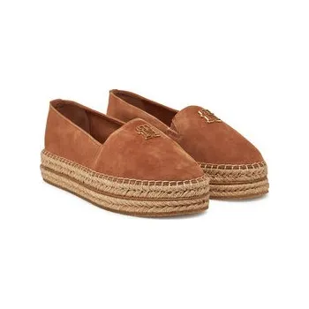 Dámské tenisky Tommy Hilfiger Espadrilky Suede Platform Espadrille FW0FW08586 Hnědá 39