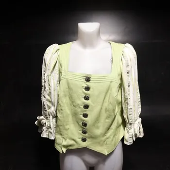 Dámská halenka Dámská halenka Krüger 42 zelená s knoflíky