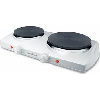 Varná deska Nedis KAEP251EWT2 - Elektrický vařič | Varné zóny: 2 | 2300 W | Ochrana proti přehřátí | Bílá KAEP251EWT2