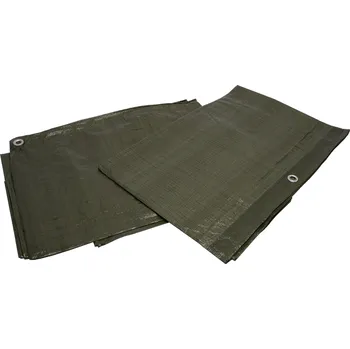 Krycí plachta TRITOOLS Zakrývací plachta PE s oky zelená 70g/m2 | 3x4 m