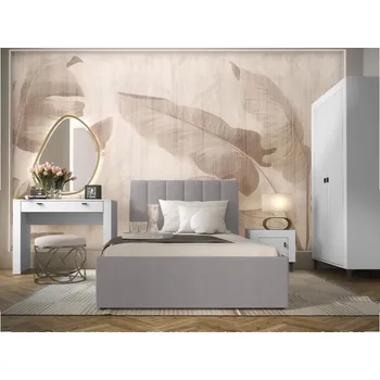 Nábytek Nábytek do ložnice Nivorta III, Barva: bílá / bílá + dub whisky + Cloud 82 MIRJAN 5903211355196