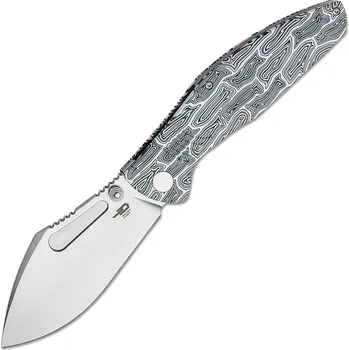 kapesní nůž Bestech LOCKNESS M390, Stonewash, Černá bílá G10+Titanium, Černá+Bílá BT2205B