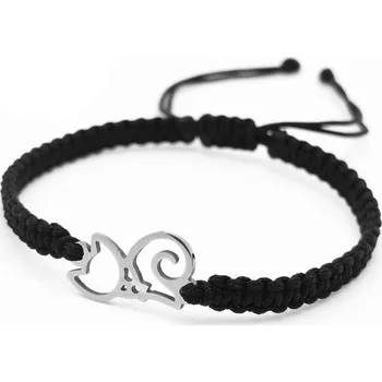 Náramek Maj šperky Náramek s kočkou Barva: Černá, Velikost: Dámská