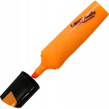 Zvýrazňovač oranžový BIC školní zvýrazňovač pro zvýraznění poznámek marker 1 ks