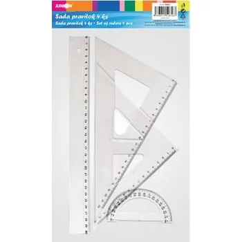 pravítka Pravítko sada 4ks