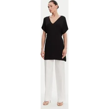 Dámské šaty Liu Jo Beachwear Plážové šaty VA5164 JS360 Černá Relaxed Fit M