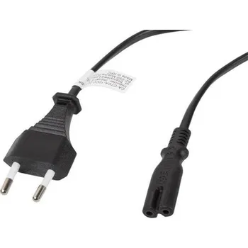 LANBERG CEE 7/16 na IEC 320 C7 EURO (RADIO) POWER CORD 1.8M černý CA-C7CA-10CC-0018-BK