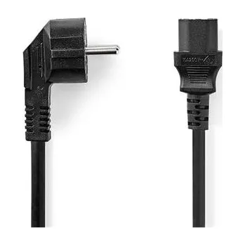 Prodlužovací kabel Nedis CEGL10015BK20 - Napájecí Kabel | Typ F Zástrčka | IEC-320-C13 | Úhlový | Přímý | 2 m | Černá CEGL10015BK20