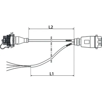 3D tisk Cable with Socket, ABS - 4496171570