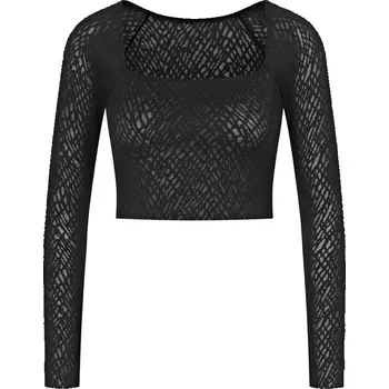 Dámský bezešvý top Sloggi ZERO Feel Bliss Long BLACK, BLACK L i343_10219698-0004-L