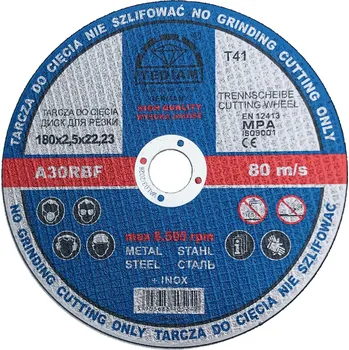 Řezný kotouč KOTOUČ NA ŘEZÁNÍ KOVŮ 180 x 2,5 TEDIAM KOV
