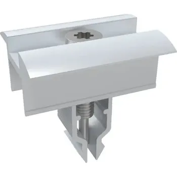 držák na solární panel SAPRO FVE FVE středový úchyt CLICK, stříbrná, AL, pro panely 30-35mm FVECLICKST