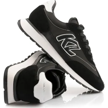 Pánské tenisky TENISKY KARL LAGERFELD KAIRO KL SIDETRIM LO MIX BLACK LTHR & TEXTILE