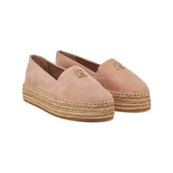 Dámská móda Tommy Hilfiger Espadrilky Suede Platform Espadrille FW0FW08586 Béžová 39