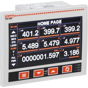 LOVATO Multimetr DMG8000 panelový barevný GLCD ETHERN DMG8000