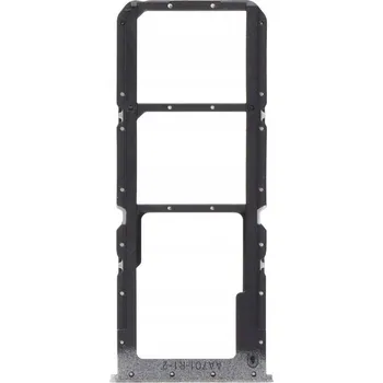 Šuplík / Držák SIM karty pro Realme 8 Pro Dual SIM, stříbrný, originální (ORG)