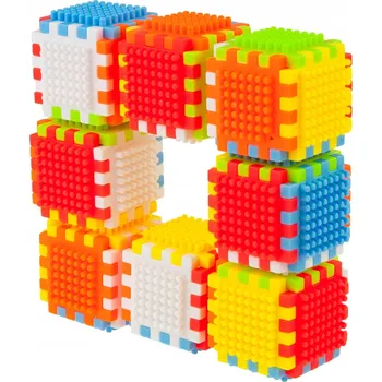 ostatní stavebnice STAVEBNICE BLOKS ZESTAW STAVEBNÍCH KOSTEK JEŽKY 72 dílů