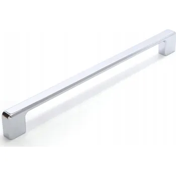 Nábytkové kování Nábytková úchytka reling stříbrná lesklá 24,9 x 1,4 x 2,7 cm