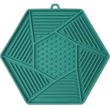 Miska pro psa EPICPET Podložka lízací Epic Pet Lick&Snack hexagon světle zelený 17x15cm