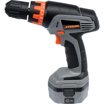 Sada nářadí Vrtačka/šroubovák AKU 12V Ni-Cd,550 ot. STHOR