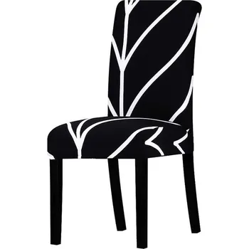 Potah na židli Elastický potah na židli Black Harmony