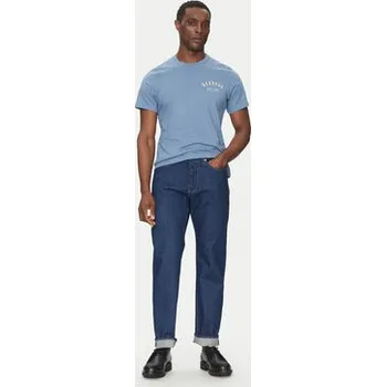 Pánské tričko Barbour T-Shirt Preppy MTS0502BU27 Modrá Tailored Fit M