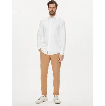 Pánská košile Boss Košile H Hank Kent C1 214 50490234 Bílá Slim Fit 41