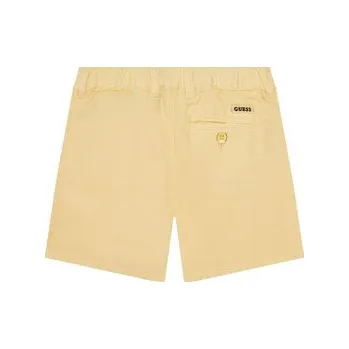 Guess Šortky z materiálu N5GD09 WG5G0 Žlutá Regular Fit 3Y