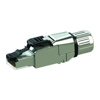 Síťový konektor TELEGÄRTNER 100023091 (J00026A5110) Bezlisovací konektor RJ45 MFP8 IE T568A Cat.6A, AWG24/1–AWG22/1, AWG27/7–AWG22/7, blistr (10 ks)