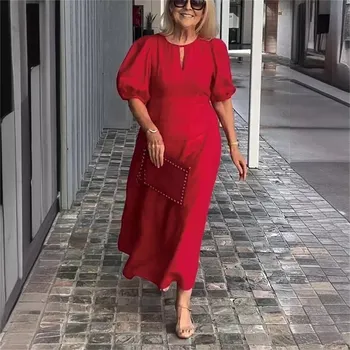 Dámské šaty Šaty na večer BR278 Barva: Červená, Velikost: M