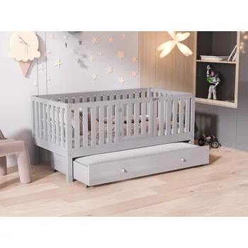 Dětská postýlka Ohrádková postel Lemur 5 s přistýlkou - 90 x 190 cm