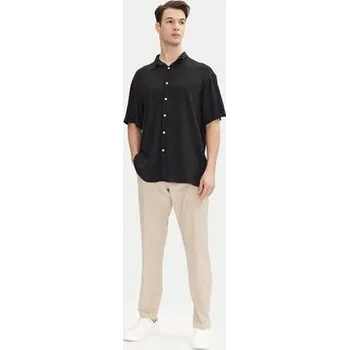 Pánská košile Jack & Jones Košile Joshua 12271078 Černá Relaxed Fit S
