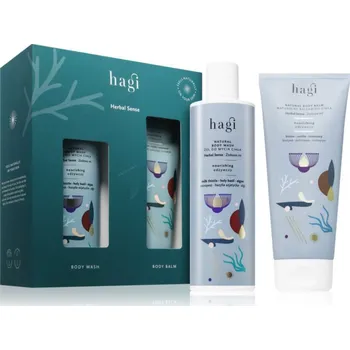 Kosmetická sada Hagi Herbal Sense Hagi Herbal Sense tělový balzám 200 ml + Hagi Herbal Sense sprchový gel 300 ml kosmetická sada